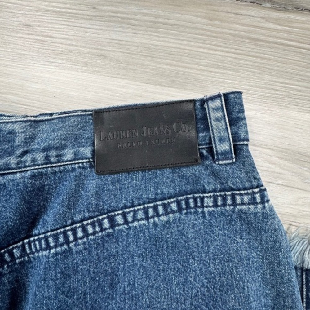 Denim Midi Pencil Skirt - Dark Blue - Picture 8 of 10